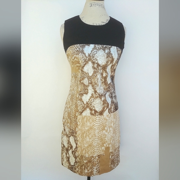 Tahari Dresses & Skirts - 🌟Tahari nuria snake print color block sheat…